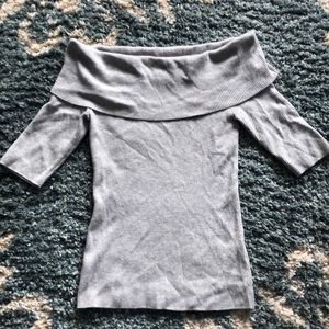 Vince Grey 3/4 Length Cowl Neck Sweater